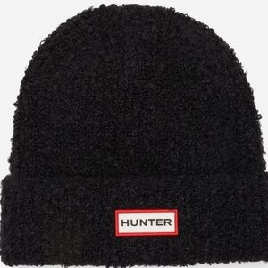 Hunter Textured Cuff Beanie Hat- Black